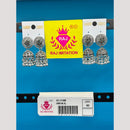 Raj Imitation Oxidised Austrian And Beads Jhumki Earrings