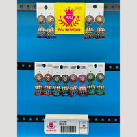 Raj Imitation Austrian And Beads Jhumki Earrings