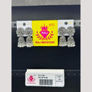 Raj Imitation Oxidised Austrian And Beads Jhumki Earrings