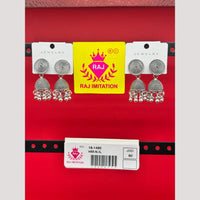 Raj Imitation Oxidised Beads Jhumki Earrings