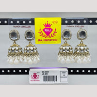 Raj Imitation Kundan Jhumki Earrings