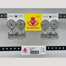 Raj Imitation Oxidised Austrian And Beads Jhumki Earrings