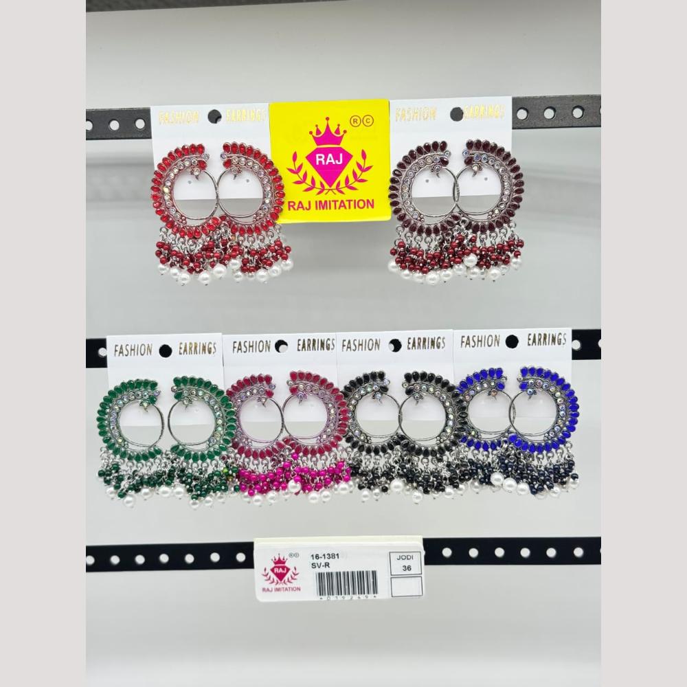 Raj Imitation Austrian And Beads Dangler Earrings