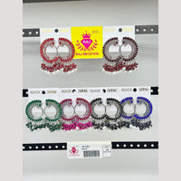 Raj Imitation Austrian And Beads Dangler Earrings