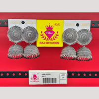 Raj Imitation Oxidised Beads Jhumki Earrings