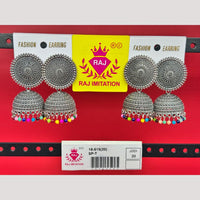 Raj Imitation Oxidised Beads Jhumki Earrings
