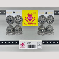 Raj Imitation Oxidised Beads Jhumki Earrings
