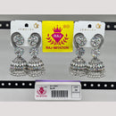 Raj Imitation Oxidised Austrian And Beads Jhumki Earrings