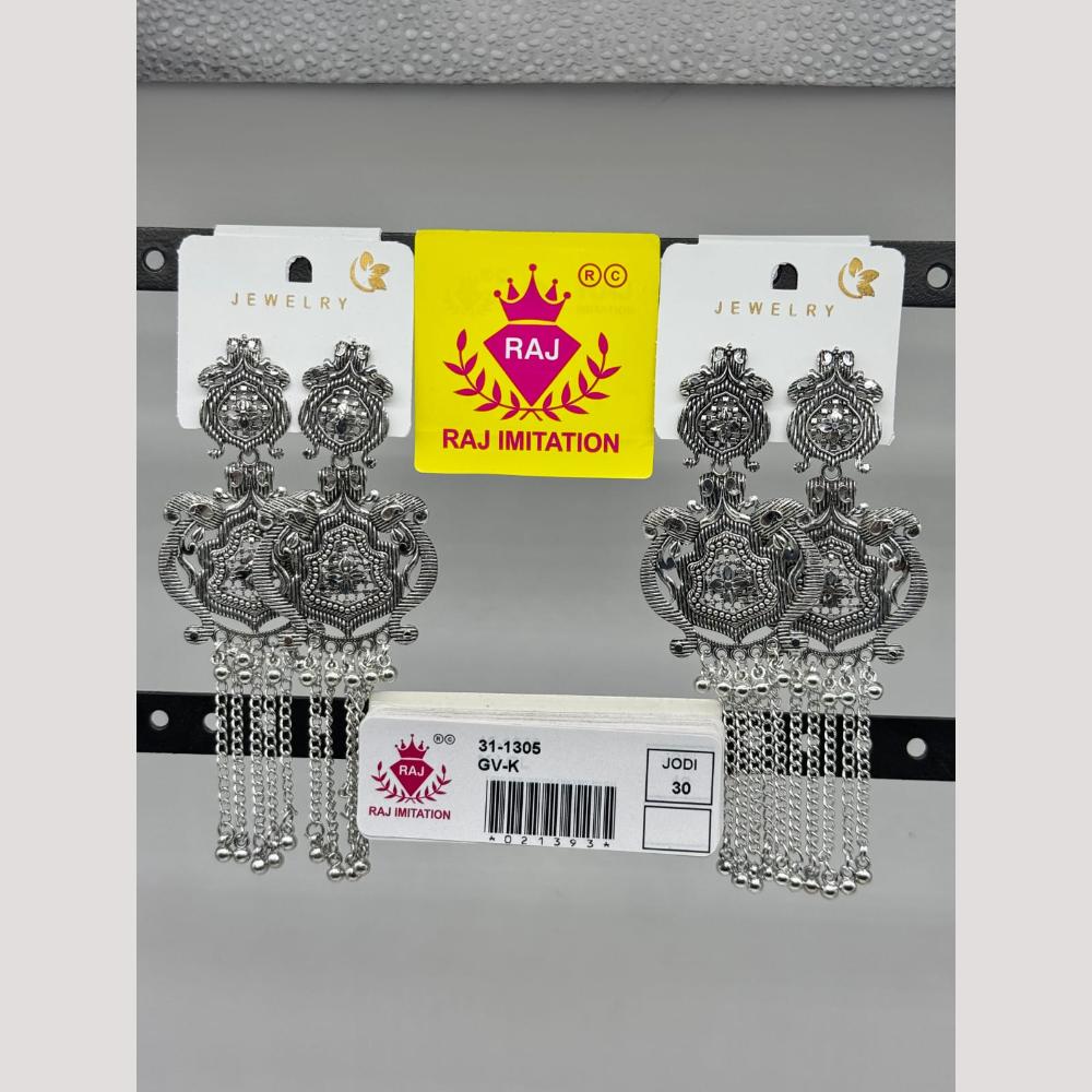 Raj Imitation Oxidised Beads Dangler Earrings