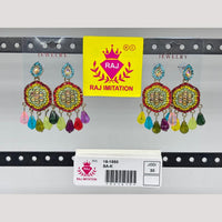 Raj Imitation Austrian And Beads Dangler Earrings