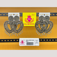 Raj Imitation Oxidised Austrian And Beads Dangler Earrings