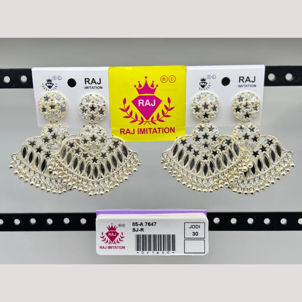 Raj Imitation Austrian And Beads Dangler Earrings