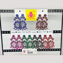 Raj Imitation Pota Stone And Beads Dangler Earrings