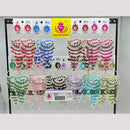 Raj Imitation Pota Stone And Beads Dangler Earrings