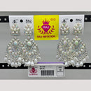 Raj Imitation Pota Stone And Beads Dangler Earrings