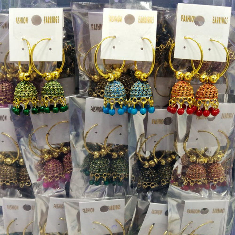Raj Imitation Elegance Pearl Jhumki Earrings