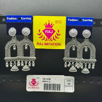 Raj Imitation Oxidised Plated Ghungroo Jhumki Earrings
