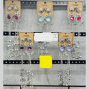 Raj Imitation Oxidised Plated Pota Stone And Ghungroo Kashmiri Dangler Earrings for Women (Pack of 12)