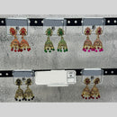 Raj Imitation Traditional Pota Stone And Pearl Jhumki Earrings for Women (Set of 60)