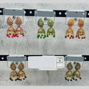 Raj Imitation Traditional Austrian Stone And Pearl Jhumki Earrings for Women (Set of 60)