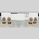 Raj Imitation Traditional Pota Stone And Pearl Jhumki Earrings for Women (Set of 30)