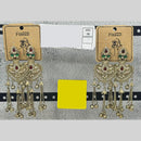 Raj Imitation Royal Pota Stone And Ghungroo Kashmiri Bell Jhumki( Pack of 18)