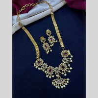 Tanish Art Jewellery Timeless Grace Pota Stone And Pearl Necklace Set