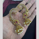 Tanish Art Jewellery Gold Plated Pota Stone And Beads Jhumki Earrings