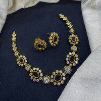 Tanish Art Jewellery Elite Shine Crystal And Austrain Stone Necklace Set 