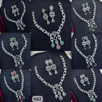 Tanish Art Jewellery AD Stone Necklace Set