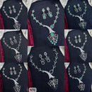 Tanish Art Jewellery AD Stone Necklace Set