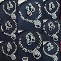 Tanish Art Jewellery AD Stone Necklace Set