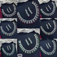 Tanish Art Jewellery AD Stone Necklace Set