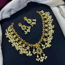 Tanish Art Jewellery Glow And Grace Pota And Austrain Stone Pearl Necklace Set