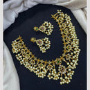 Tanish Art Jewellery Glow And Grace Pota And Austrain Stone Pearl Necklace Set