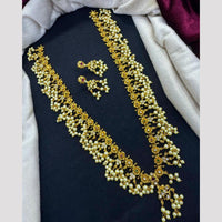 Tanish Art Jewellery Glow And Grace Pota And Austrain Stone Pearl Long Necklace Set