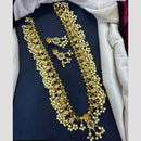 Tanish Art Jewellery Glow And Grace Pota And Austrain Stone Pearl Long Necklace Set