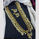 Tanish Art Jewellery Glow And Grace Pota And Austrain Stone Pearl Long Necklace Set