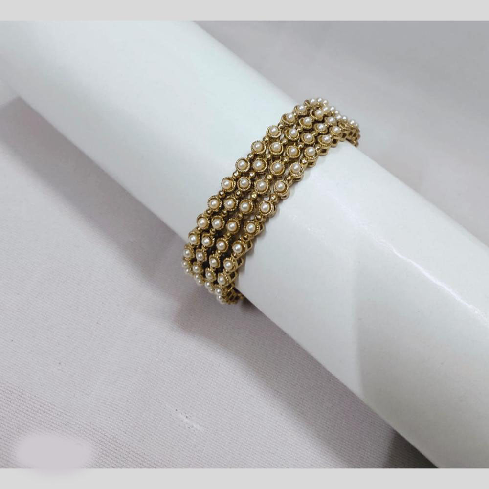 Tanish Art Jewellery Premium Pearl Design Bangles Set