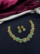 Tanish Art Jewellery Elegant Glow AD And Austrain Stone Necklace Set