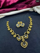 Tanish Art Jewellery Elegant Glow AD And Austrain Stone Necklace Set