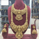 Tanish Art Jewellery Ethnic Glam Pota Temple Necklace Set