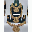 Tanish Art Jewellery Ethnic Glam Pota Temple Necklace Set
