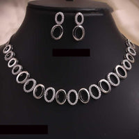 Tanish Art Jewellery Evening Elegance Austrain Stone Necklace Set For Special Occasions 