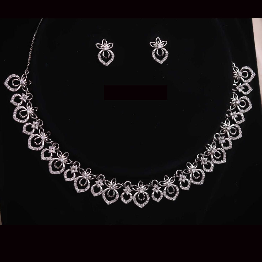Tanish Art Jewellery  Diva Spark Austrian Stone Party Perfect Necklace Set