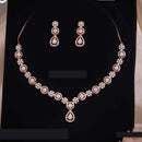 Tanish Art Jewellery Royal Spark Austrain Stone Necklace Set For Parties 