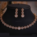 Tanish Art Jewellery Royal Spark Austrain Stone Necklace Set For Parties 
