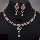 Tanish Art Jewellery Shine All Day American Diamonds Necklace Set 