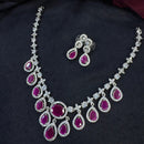 Tanish Art Jewellery Glamorous AD And Austrain Stone Necklace Set