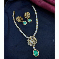 Tanish Art Jewellery Glamorous AD And Austrain Stone Necklace Set